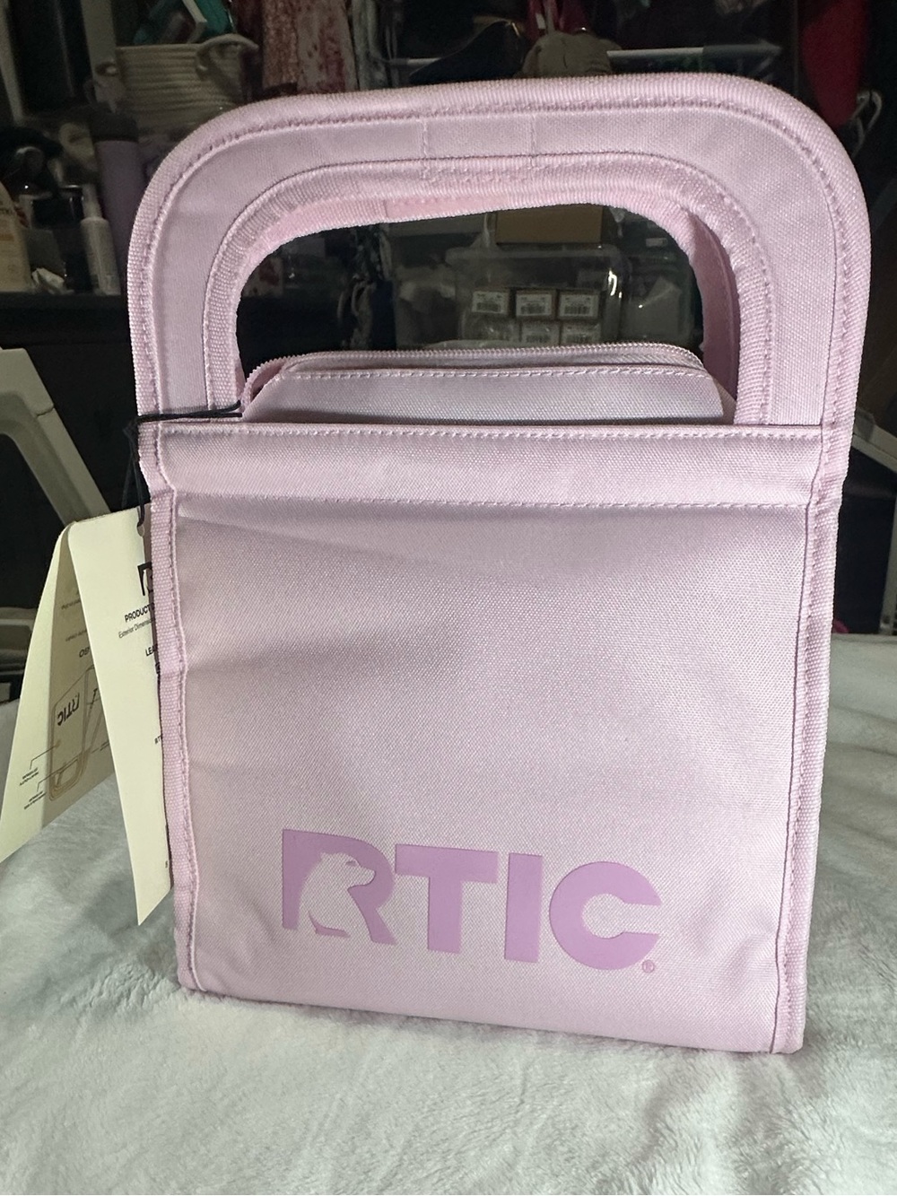🌸 RTIC Freezable Ice Lunch Bag – Rosewood Pink 🌸